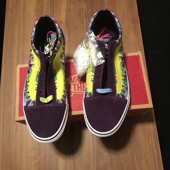 vans old skool misterio tie dye skate shoes